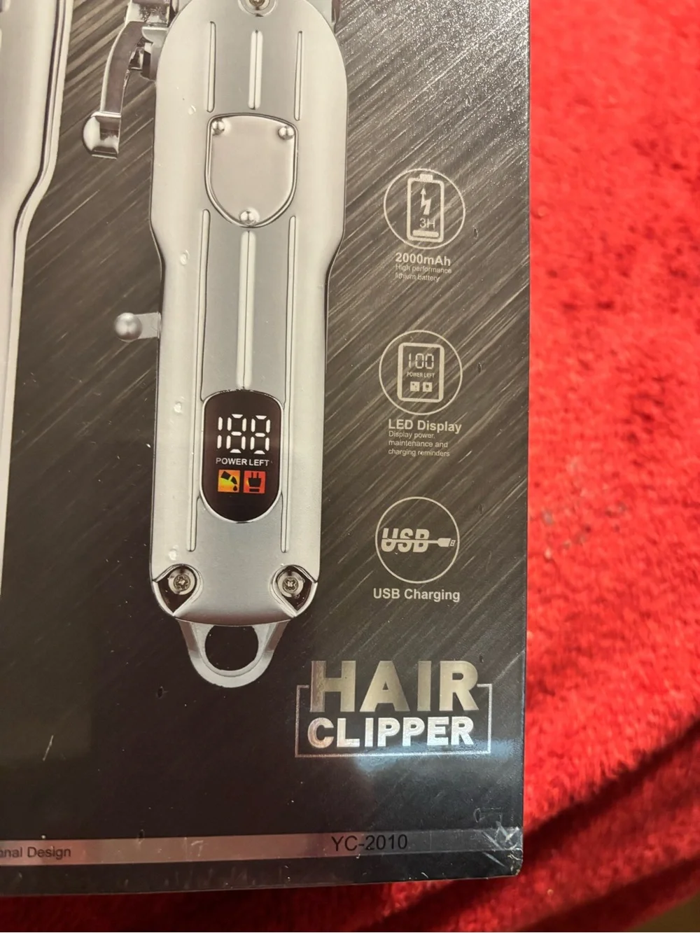 Hair Clipper 2pk Trimmer USB , LED display, T-Blade Adjustable. New